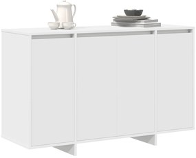 Buffet Branco Branco Madeira Engenheirada 120 x 41 x 75 cm