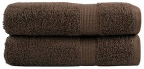 Toalhas de mãos premium SOLUND 2pcs 50x100 cm 600 gsm castanho