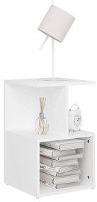 Mesa de cabeceira 35x35x55 cm contraplacado branco