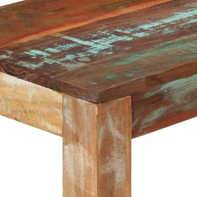 Mesa consola 110x35x76 cm madeira recuperada maciça