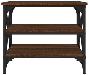 Mesa de apoio 55x38x45 cm derivados madeira carvalho castanho