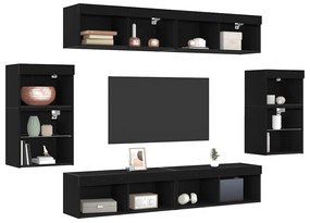 Prateleira Flutuante vidaXL 2 pcs Carvalho Preto 40x28,5x40 cm Madeira