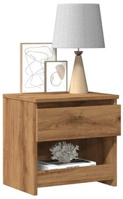 Mesa cabeceira 40x30x39 cm derivados madeira carvalho artisiano