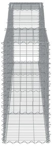 Cestos gabião arqueados 5pcs 400x50x100/120cm ferro galvanizado