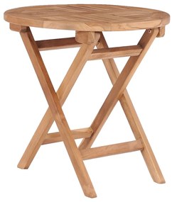 vidaXL Mesa de jardim dobrável 45 cm madeira de teca maciça