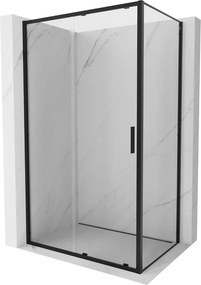 Mexen Exo-S cabine de duche deslizante 120 x 90 cm, transparente, preta - 8151-120-090-70-00