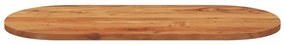 Tampo de mesa oval 90x40x2,5 cm madeira de acácia maciça