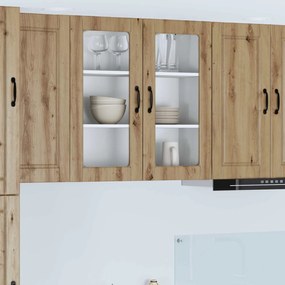 vidaXL Armário de Cozinha com porta Carvalho Artesanal 80 x 31 x 80 cm