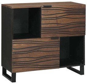 vidaXL <strong>Buffet </strong> 80x33.5x75 cm em madeira de manga sólida