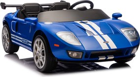 Carro elétrico para Crianças 24V 4x4 Ford GT Rodas Espuma EVA, assento couro ecológico Azul