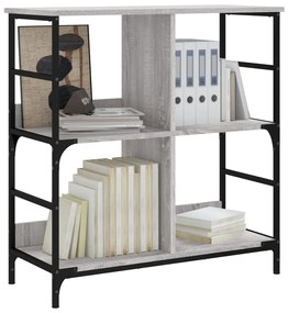 Estante 78,5x33x82 cm derivados de madeira cinzento sonoma
