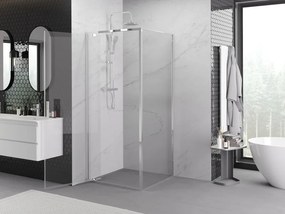 Mexen Exo-BR cabine de duche com dobradiça 90 x 90 cm, transparente, cromada - 8181-090-090-01-00