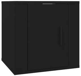 Móveis de TV de parede 2 pcs 40x34,5x40 cm preto