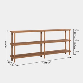 Estante Raca – Pinho Atlântico – 150x74,9x35 cm