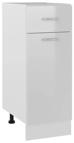 801209 vidaXL Armário inferior c/ gavetas 30x46x81,5cm contraplacado branco