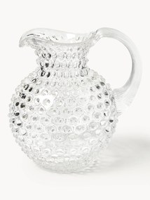 Jarro de vidro artesanal Hobnail, 2 L