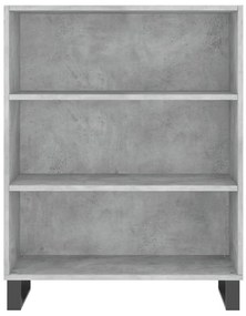 Armário alto 69,5x34x180 cm derivados de madeira cinza cimento