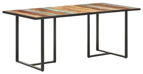 Mesa de jantar 180 cm madeira recuperada maciça