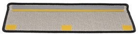 Tapete/carpete para degraus 15 pcs 65x21x4 cm antracite