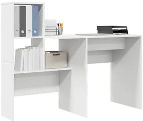 Mesa com gaveta Branco 131.5 x 50 x 106.5 cm Madeira processada