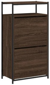 Sapateira 60x34x112 cm derivados de madeira carvalho castanho