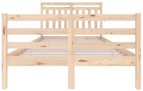 Estrutura de cama 120x200 cm madeira maciça
