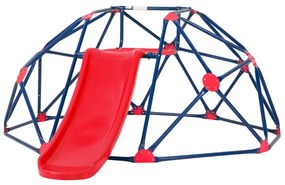 Conjunto de escalada em cúpula geométrica com carga deslizante 180kg playground interno gratuito para crianças de 3 a 10 anos Vermelho