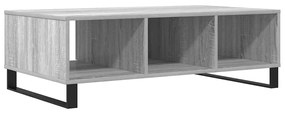 Mesa de centro 104x60x35 cm derivados madeira cinzento sonoma