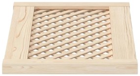 Portas de armário design treliça 2 pcs 59,5x39,5cm pinho maciço