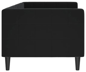 Sofá-cama 80x200 cm veludo preto
