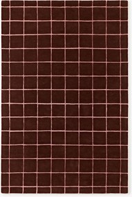 Tapete em lã artesanal com relevo Kallie