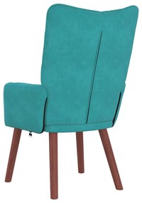 Poltrona Relaxante Velvet Turquesa