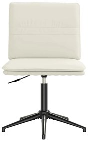 Cadeiras de jantar 6 pcs veludo cor creme