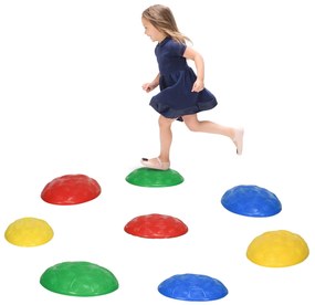 ZONEKIZ Pedras de Equilíbrio para Crianças de 3 a 8 Anos Conjunto de 8