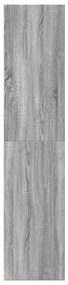 Armário alto 30x41x185 cm derivados de madeira cinza sonoma