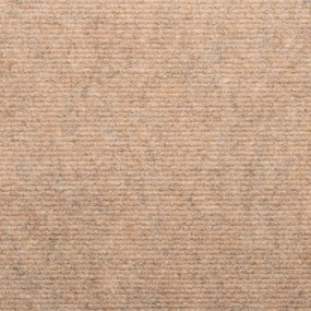 Tapetes de escada autoadesivos 15 pcs 65x24,5x3,5 cm bege