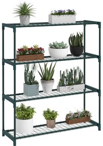 Suporte para Vasos de Plantas em Aço – 89x28x107 cm | 4 Níveis para In
