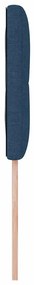 Cabeceira vidaXL Botão Almofadado Azul 90 cm Tecido