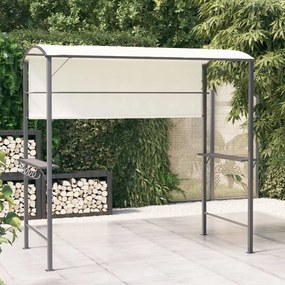 vidaXL Gazebo com toldo 220x110x200 cm creme