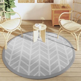Tapete de exterior Ø160 cm ARAKIL PP cinzento