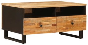 vidaXL Mesa de centro com gaveta Castanho 89 x 59,5 x 17 cm