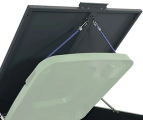 Abrigo para 2 caixotes do lixo 138x79x117 cm aço antracite