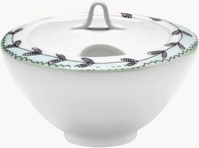 Açucareiro em porcelana Fine Bone China Midnight Flowers