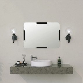 Espelho Decorativo Code – Preto – 50x70 cm