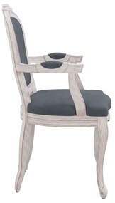 Cadeiras de jantar 2pcs 62x59,5x100,5 cm veludo cinzento-escuro