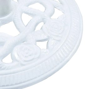 Base para guarda-sol 9 kg 40 cm ferro fundido branco