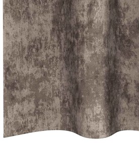 Cortinas de Veludo 2 peças com Ilhós Cappuccino 225x140 cm