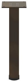 Pés para mesa de centro 4 peças aço natural 30-32 cm aço