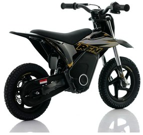 Mini moto eléctrica velocidade até 13 Km/h C/Limitador  RFN Warrior SX-E150 150W 12” Preto/Dourada
