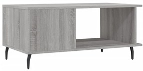 Mesa de centro 90x50x40 cm derivados de madeira cinzento sonoma